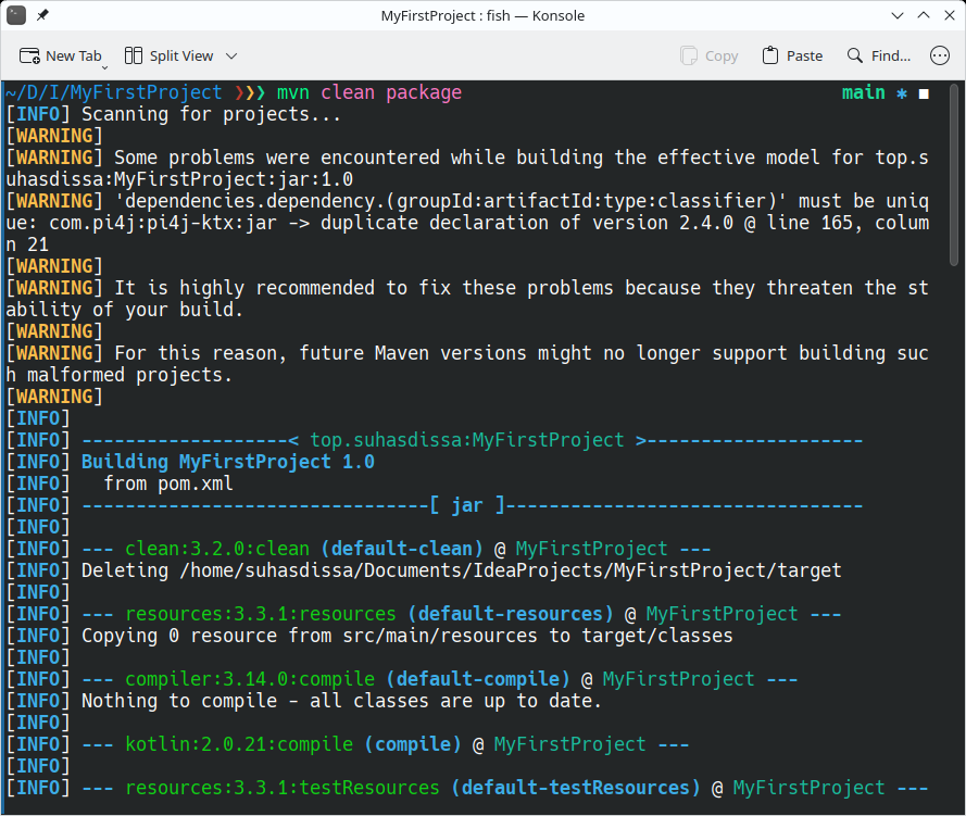 Compiling the package